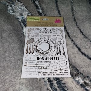 Gold Rub-On Adhesive Transfers